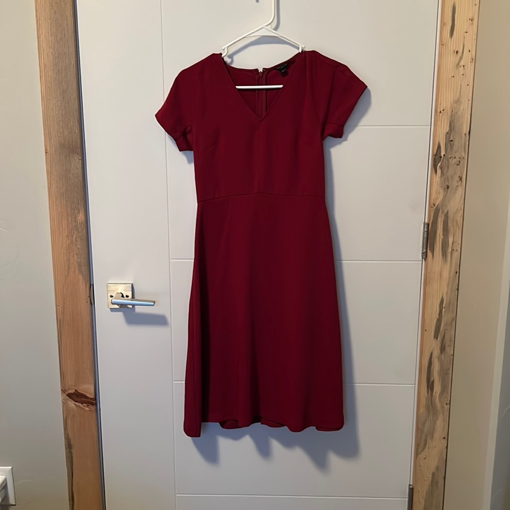 Ann Taylor Red/Burgundy Dress